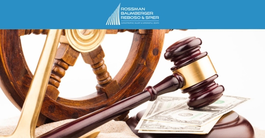 boat wheel and gavel